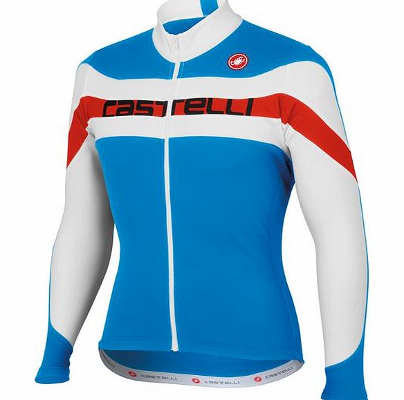 Castelli Giro Jersey FZ XL Blue/White