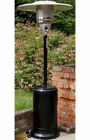 Castmaster Luxury Gas Patio Heater - FREE Regulator amp; Hose, Wheel kit - Cover and ground anchors* - Light Silver powder coated finish*
