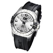 CAT active one 3 hand date white dial black