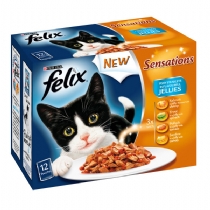 Felix Adult Cat Pouches Sensations 4 X 12 X 100G