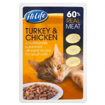 HiLife Pouch Cat Food 100G X 18 Pack Turkey and