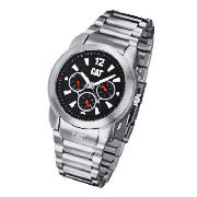 CAT multifunction black dial red indices