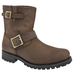 Caterpillar Male Creed Leather Upper Casual Boots in Dark Brown