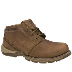 Caterpillar Male Harding Waxy Leather Upper Casual Boots in Brown