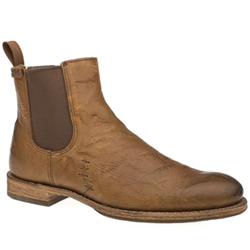 Male Zachery Leather Upper Casual Boots in Tan