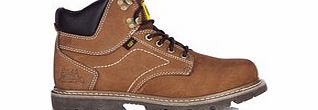 Mens tan suede classic work boots