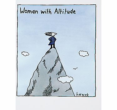 Cath Tate Cards Woman With Altitude Greeting Card