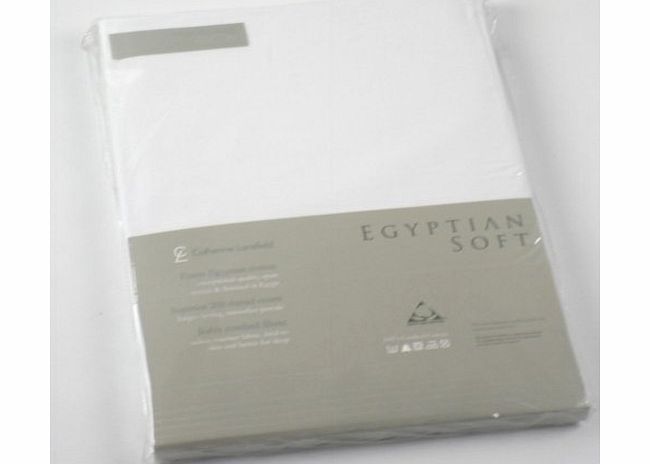 Catherine Lansfield CL Home 200 Thread Count Cotton Egyptian Single Fitted Sheet, White