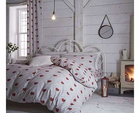 Catherine Lansfield Dolly Hearts Duvet Cover Set