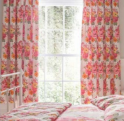 Kelso Pencil Pleat Lined Curtains 168x183cm -