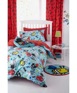 Catherine Lansfield Kids Creepy Crawlies Multicouloured Duvet Cover Set -