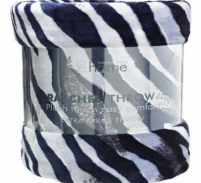 Zebra Throw - Black and White