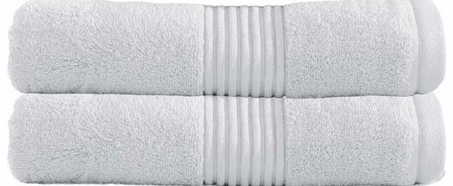 Zero Twist Bath Sheet Towel x2 - White