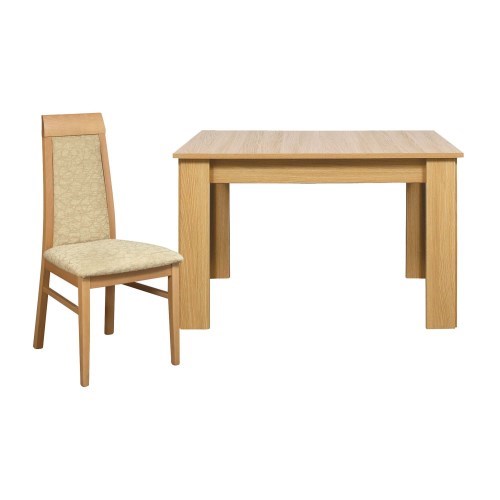 Caxtons Huxley Oak Dining Set with 4 Padded Back