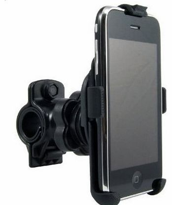 Perfect Fit OEM Bike handlebar Mount for Apple IPhone 4 / 3GS / 3G Smartphones (Fits handle bars up to 1``)