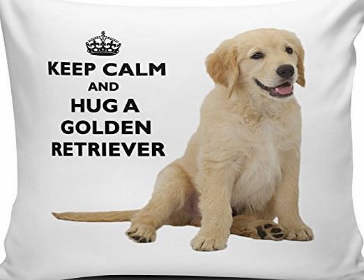 CCOVER Keep Calm And Hug A Golden Retriever Cushion Cover