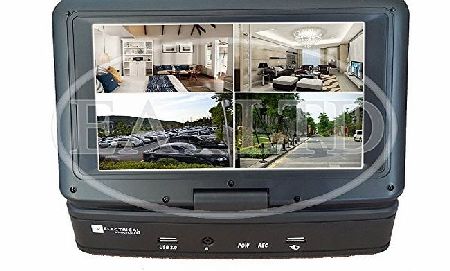 CCTV KIT Home Security CCTV kit 4 x 900TVL, 7`` Monitor, 4CH LCD/DVR COMBO 500GB HDD