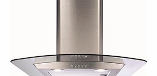 ECP62SS Curved Glass 60cm Chimney Hood in