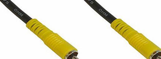 CDL Micro 3 m 10 ft Single RCA/Phono Male to Male M-M Video AV Cable/Lead/Wire with Yellow Plugs