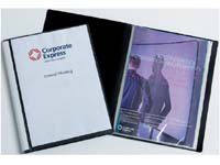 CEB CE A4 24 pocket black display book with clear