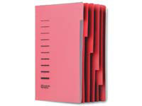 CEB CE A4 blue six part polypropylene organiser