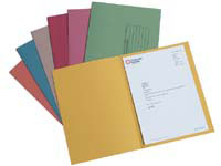CE A4 yellow manilla square cut folders,