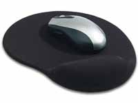 CE black gel mouse pad wrist rest with non slip