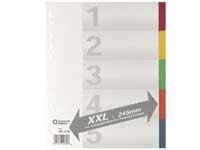 CEB CE extra wide A4  divider, 5 part europunched