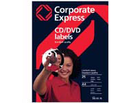 CEB CE white photo quality CD and DVD labels, PACK