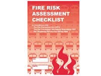 Fire risk assessment checklist with tick box