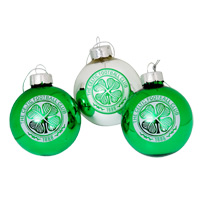 celtic 3 PK XMAS BAUBLES.