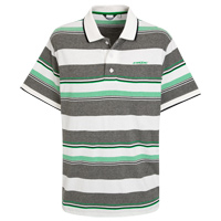 Celtic Core Stripe Polo - Grey/Green.
