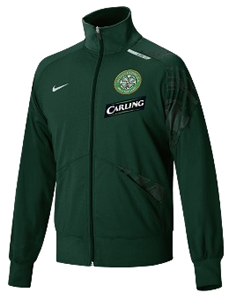 07-08 Celtic Warm-Up Training Jacket (Green) - Full-zip lined jacket features cut and sew inserts an