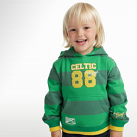 Striped Hooded Top - Green - Infant Boys.