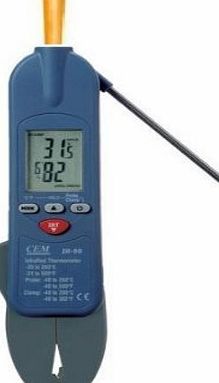 CEM Instruments Clamp amp; Probe Thermometer For Legionella Water Testing Programs and Air Conditioning Service Engineers