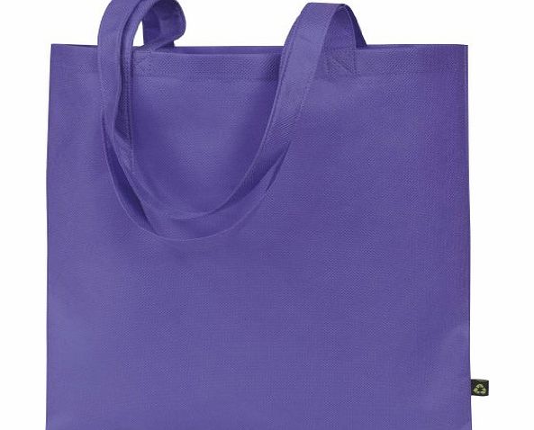 CENTRIX NEW RECYCLED TOTE SHOPPER BAG - 10 COLOURS (PURPLE)