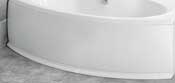 Ceramica Icon 1800mm Bow Front White Bath Panel