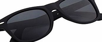 CGID Polarised Wayfarer Sunglasses - Black Cat 4 Lenses Offering Full UV400 Protection - Available in 4 Colours - Complete with Cleaning Cloth amp; Waterproof Pouch - Ideal For Driving - Unisex,Matte