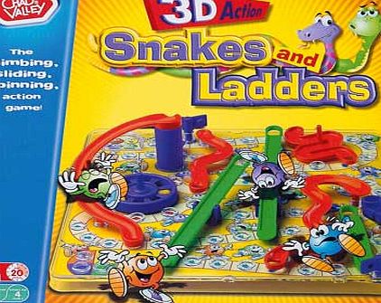 Chad Valley 3D Snakes and Ladders Board Game