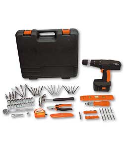 Challenge 89 Piece Tool and 14.4V Drill Kit