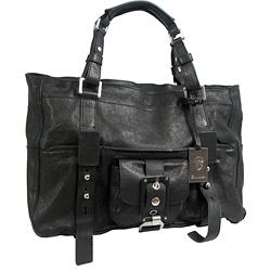 Chameleon Caracas Leather Shoulder Bag   FREE Handbag Mirror Pouch