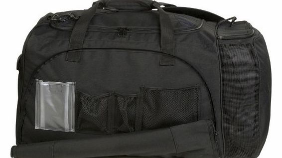 Champion Sports Football Equipment-Gear Bag With Mesh Laundry Bag-Black