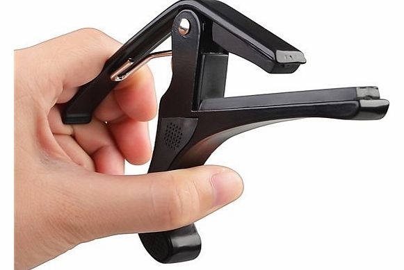 ChannelExpert Black Key Clamp Trigger Change Release Capo for Acoustic Electric Guitar