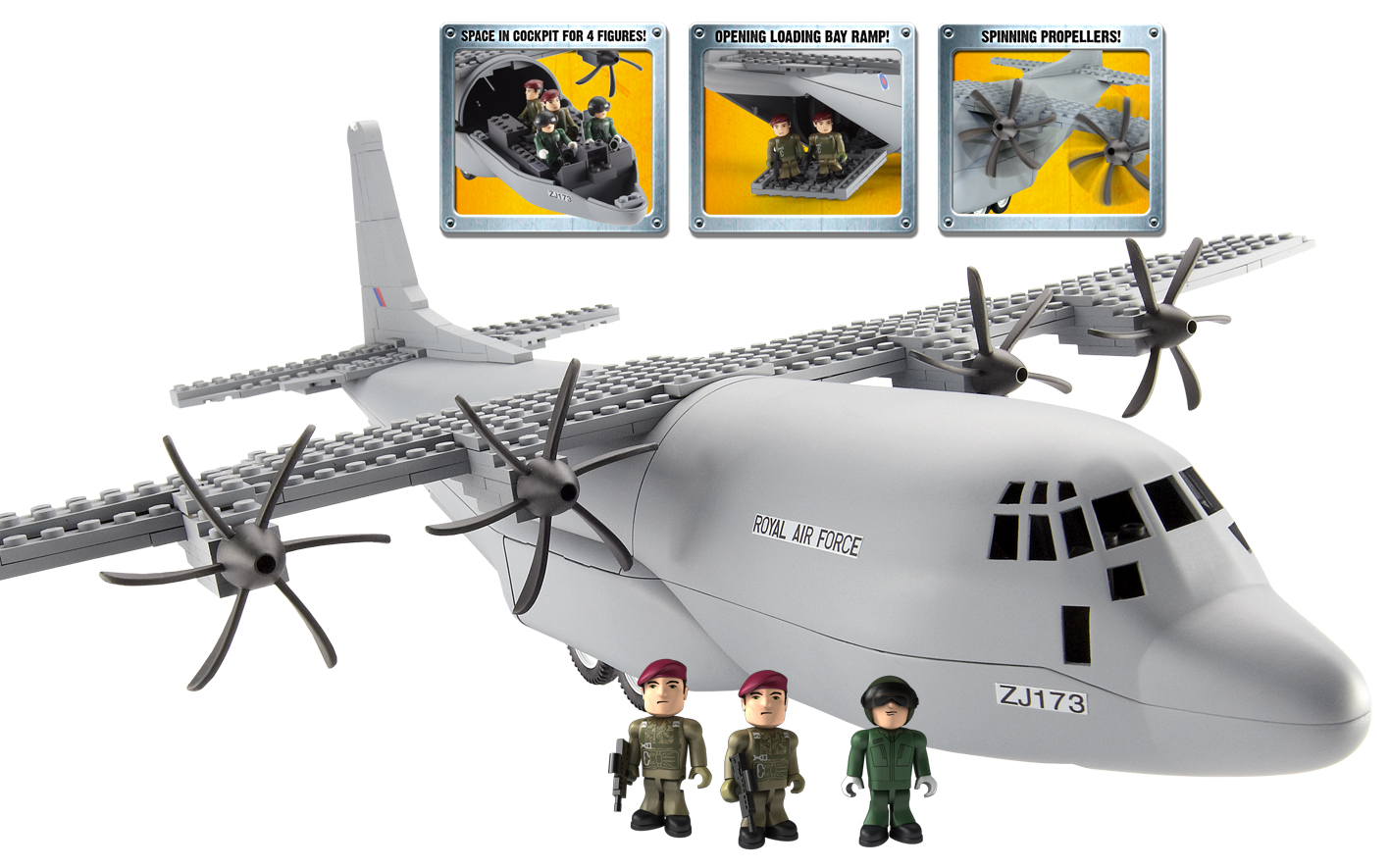 Character Building Raf Hercules C-130j Set