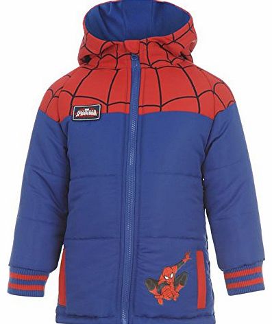 Kids Padded Coat Infant Spiderman 7-8 Yrs