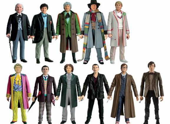 Character Options Doctor Who 11 Doctors Action Figure Collector Set