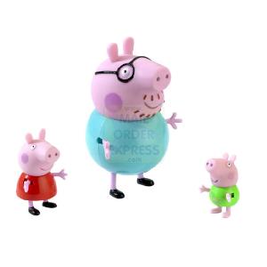 Character Options Peppa Pig Tube Peppa Daddy and George Pig