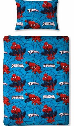 Character World 125 x 150 cm Ultimate Spider Man City Junior Rotary Bedding Bundle, Multi-Colour