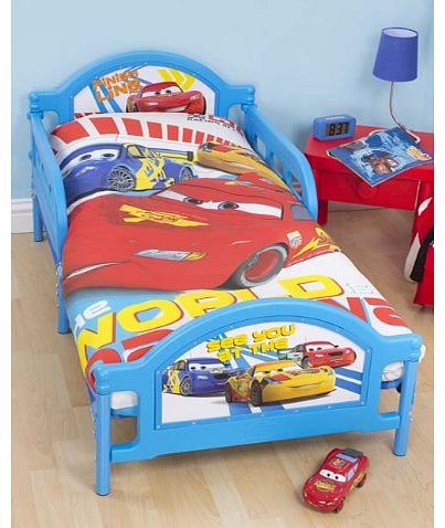 Character World Disney Cars Speed Toddler Bed,Multi