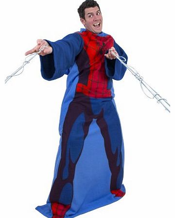 Character World Disney Spiderman City Panel Adult Sleeved Fleece Blanket
